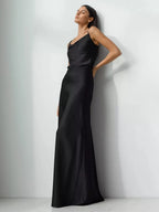 Seraphine Satin Fishtail Maxi Skirt