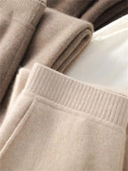 Harlow Wide-Leg Knit Trousers