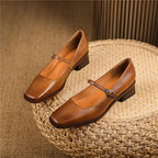 Daisy Women’s Spring Strap Block Heel Shoes