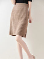 Camilla Merino Wool Midi Skirt