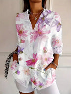 Terri Colorful Print Blouse