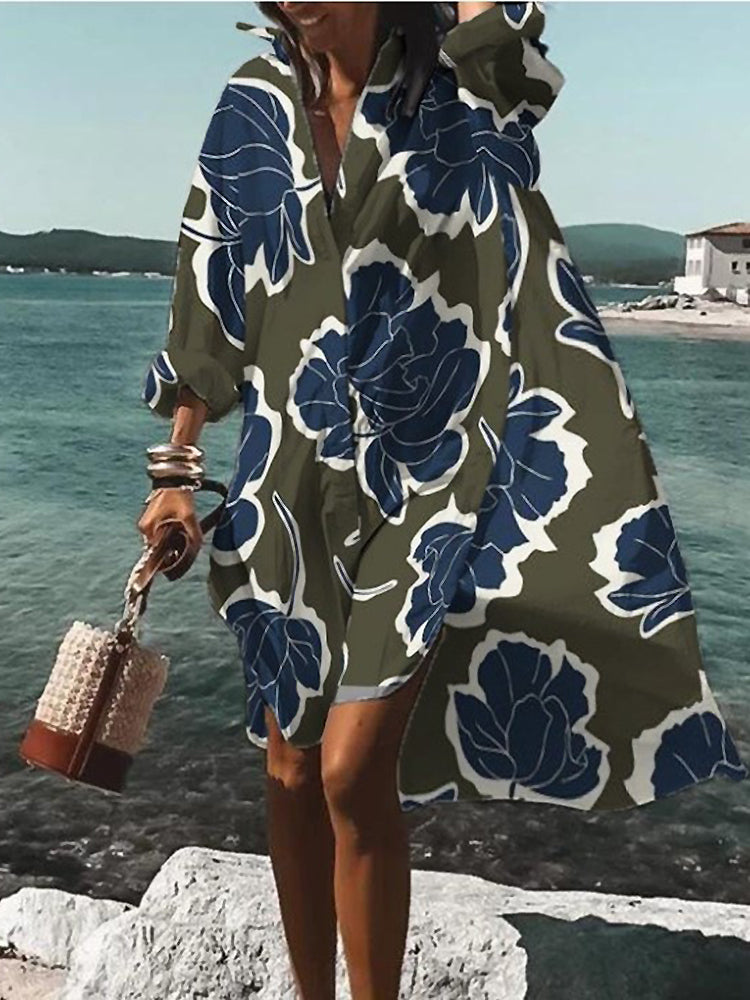 Mary Summer Midi Shirt Dress