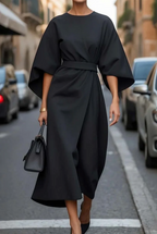 Wendy Elegant Dress with Lantern Sleeves