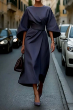 Wendy Elegant Dress with Lantern Sleeves