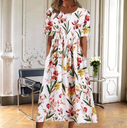 Ruby Floral Midi Dress