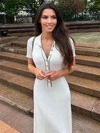 Diana Tricot Summer Knit Mini Dress