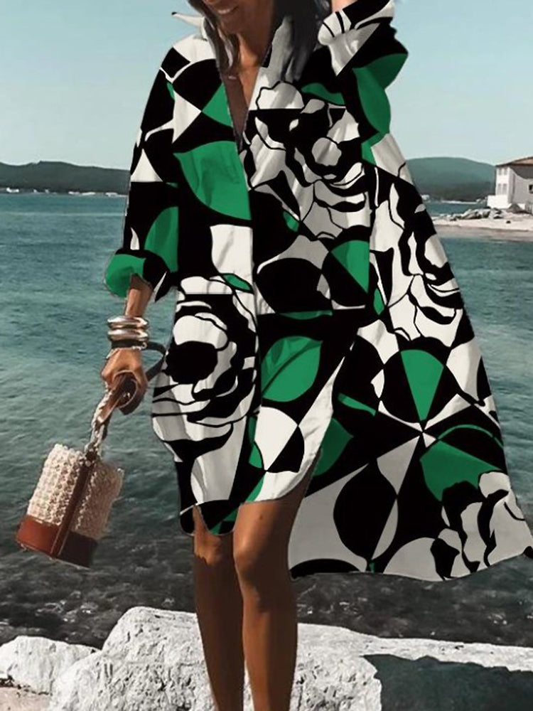 Mary Summer Midi Shirt Dress