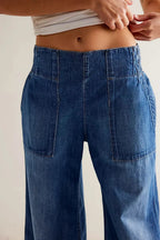 Audrey Wide-Leg Denim Jeans