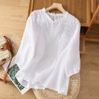 Suzanne Floral Button-Front Blouse