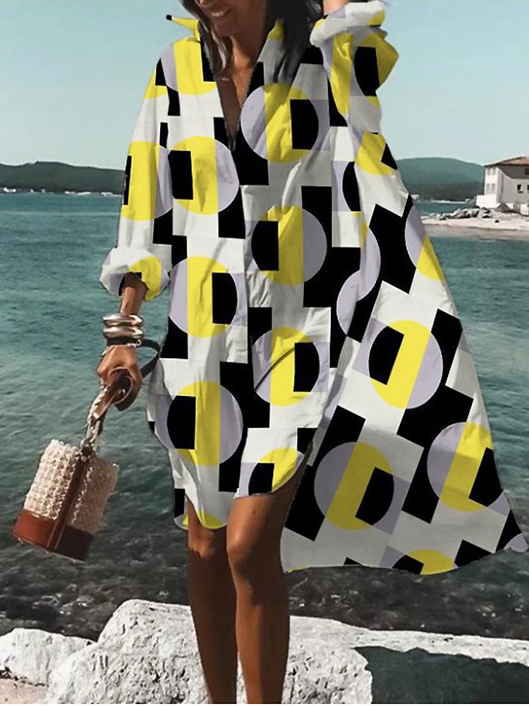 Mary Summer Midi Shirt Dress