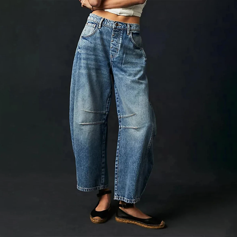 Casual Wide-Leg Jeans
