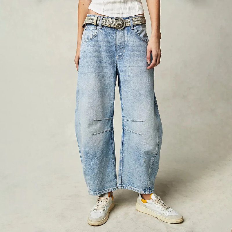 Casual Wide-Leg Jeans
