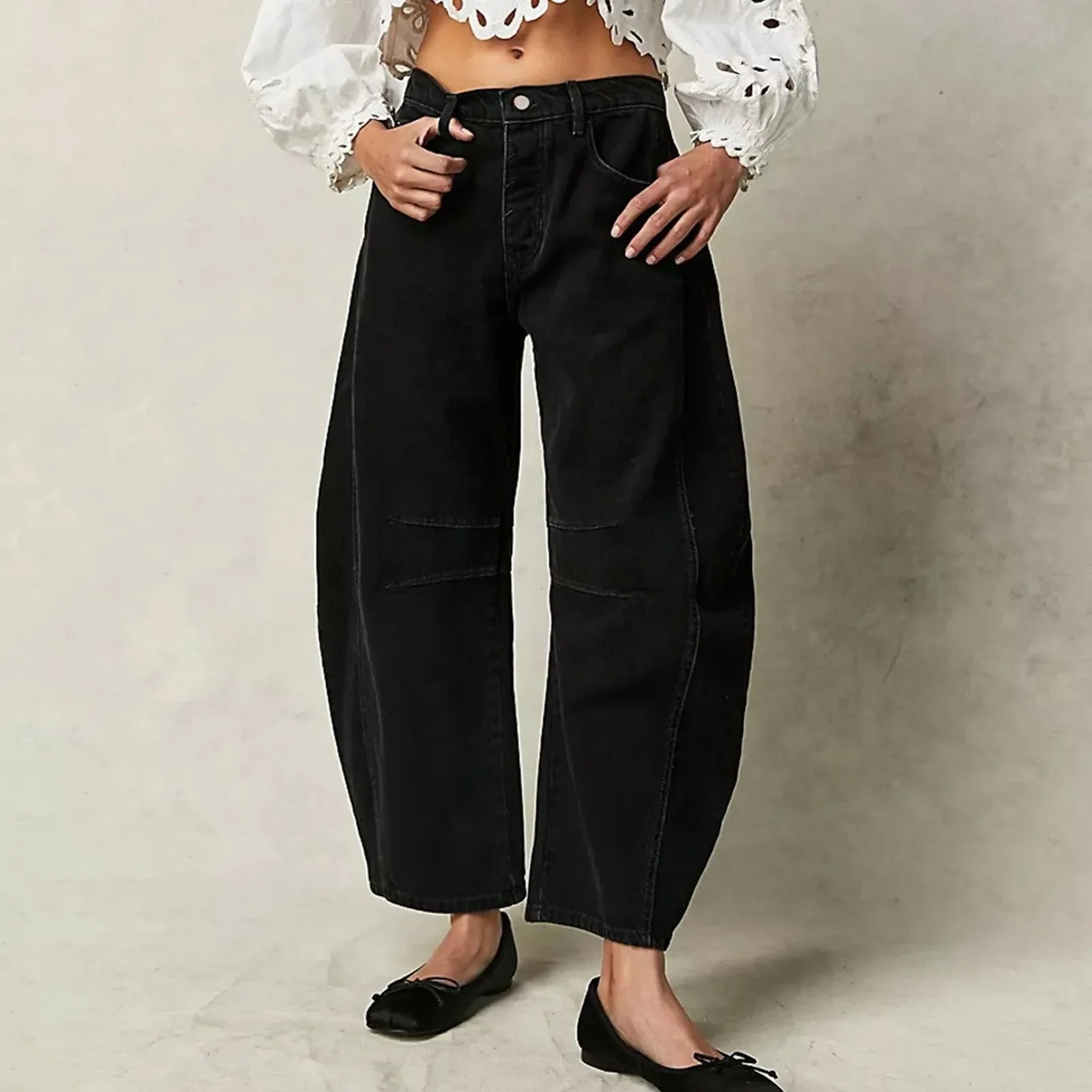 Casual Wide-Leg Jeans
