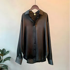 Silk Satin Shirt Blouse