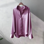 Silk Satin Shirt Blouse