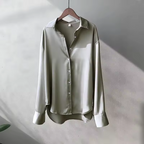 Silk Satin Shirt Blouse