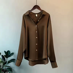 Silk Satin Shirt Blouse