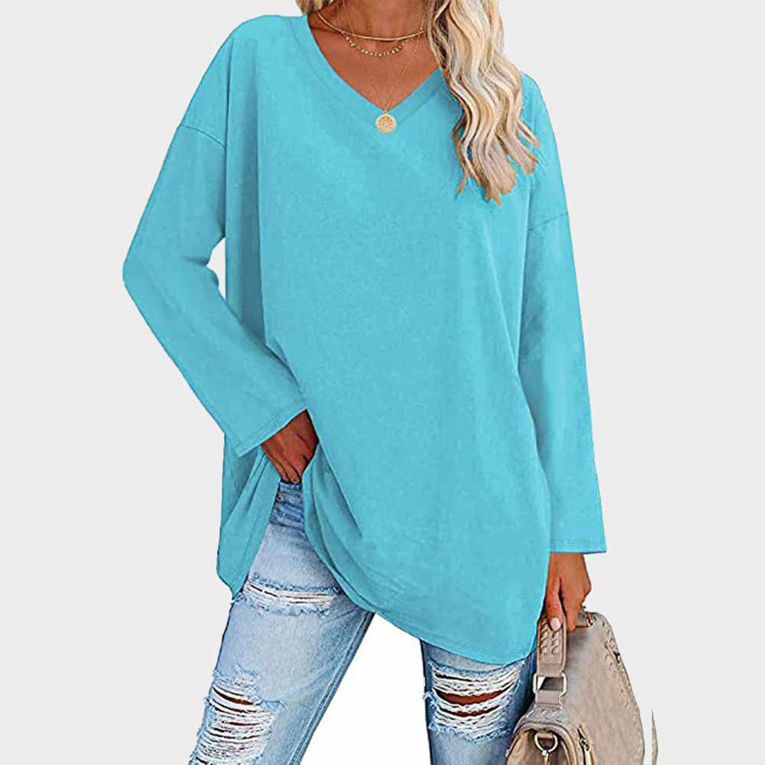 Loose V-Neck Top