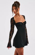 Tasha Lace Sleeve Bodycon Mini Dress