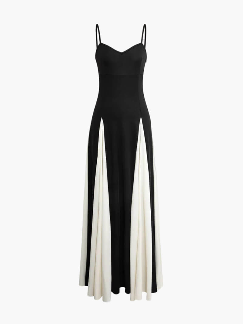 Paloma Black-and-White Maxi Dress
