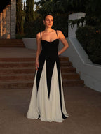 Paloma Black-and-White Maxi Dress