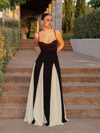 Paloma Black-and-White Maxi Dress