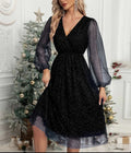 V-Neck Slim Fit Cocktail Dress