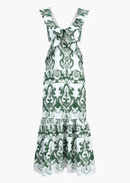 Sorrento Embroidered Cotton Summer Maxi Dress