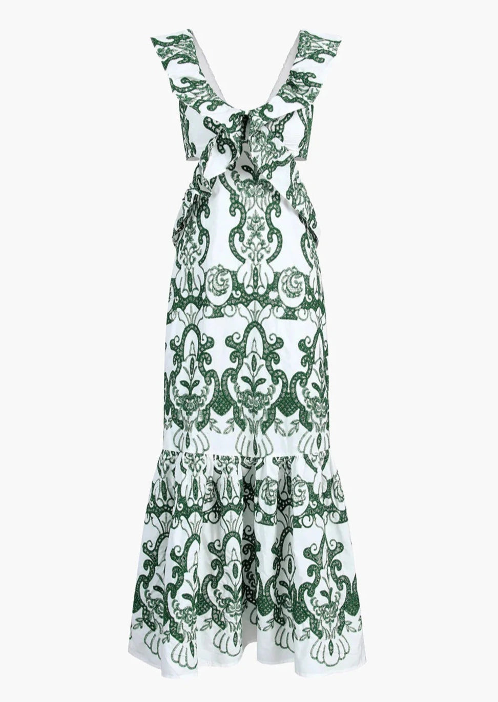Sorrento Embroidered Cotton Summer Maxi Dress