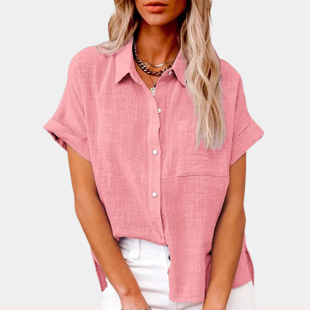 Claudia Lightweight Shirt with Front Pocket