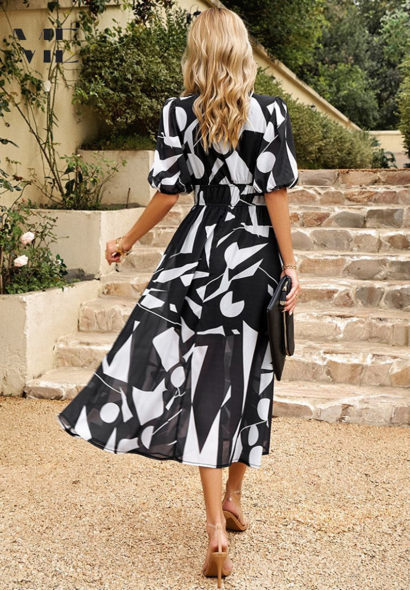 Monica Elegant Floral Dress