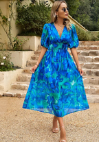 Monica Elegant Floral Dress
