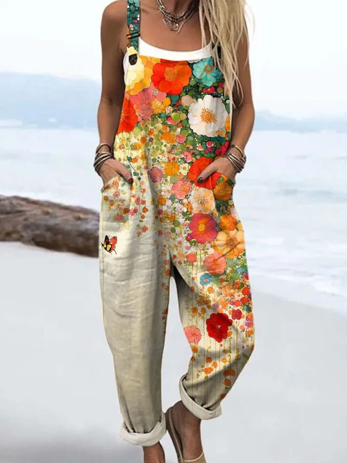 Lynn Vintage Floral Jumpsuit