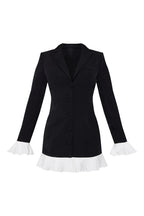 Monochrome Blazer Mini Dress