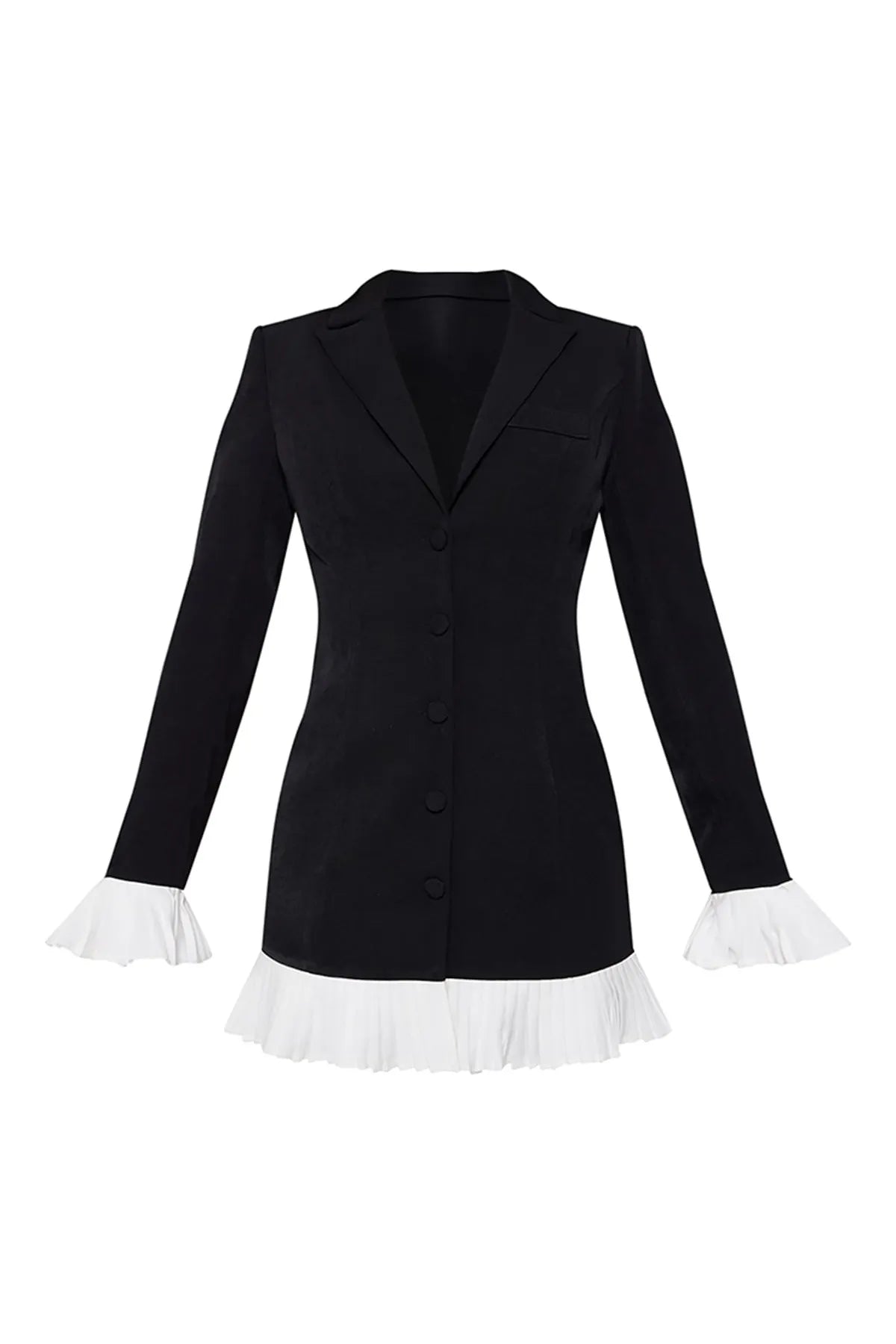 Monochrome Blazer Mini Dress