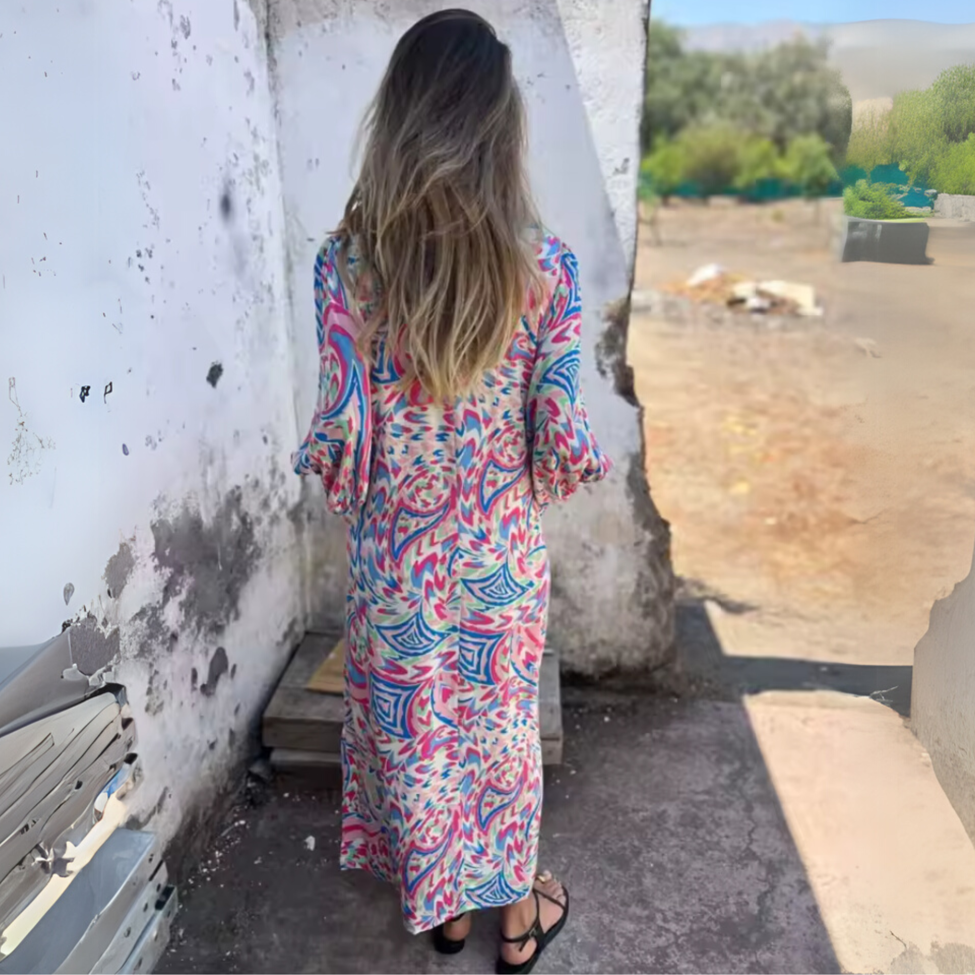 Andrea Flowing Spring Dress