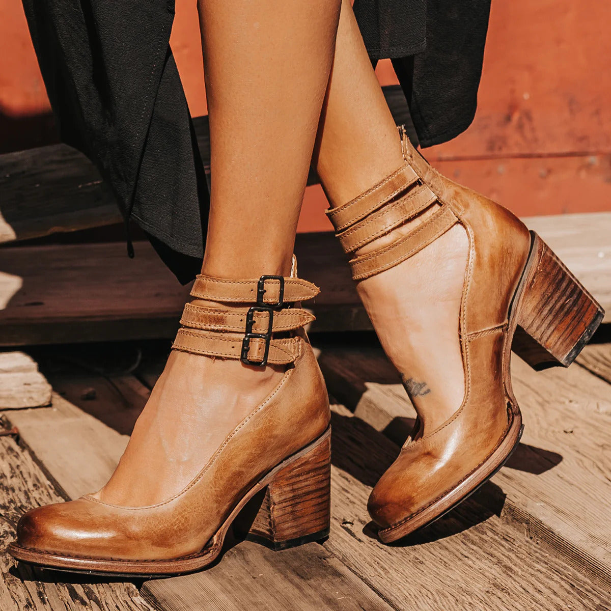 Verona Strappy Ankle Heels