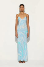 Printed Slip Maxi Dress