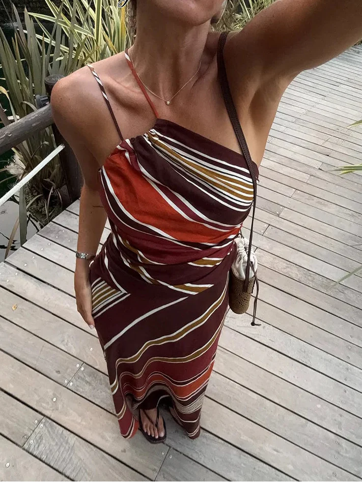 Halter Neck Maxi Dress