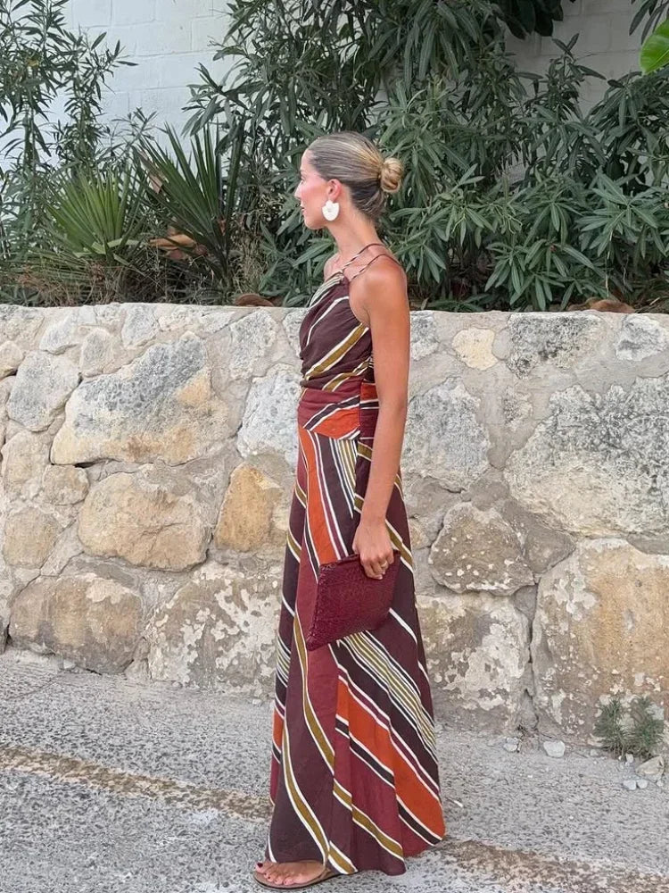Halter Neck Maxi Dress