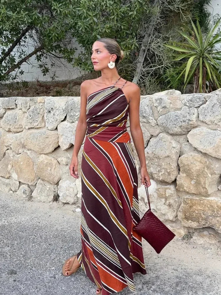 Halter Neck Maxi Dress