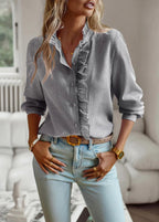 Elegant Cotton Button-Up Top