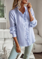 Elegant Cotton Button-Up Top