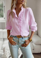 Elegant Cotton Button-Up Top