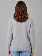 Women's Heart Button Cardigan – Soft Knit V-Neck Button-Up Style