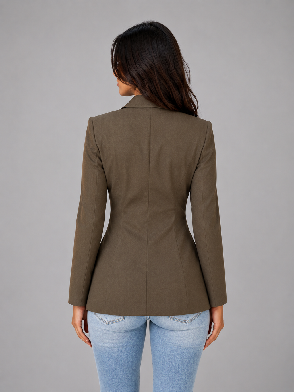 Women's Single Breasted Tailored Blazer – Smart Office Jacket