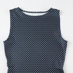 Sleeveless Polka Dot Mini Dress