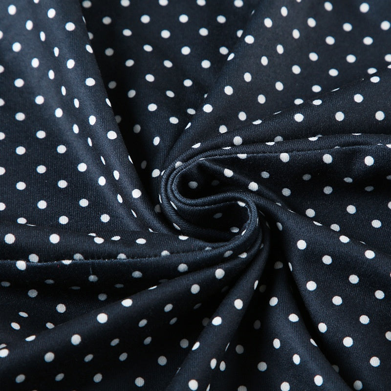 Sleeveless Polka Dot Mini Dress