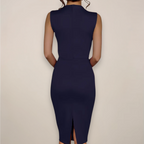 Formal Sleeveless Sheath Midi Dress