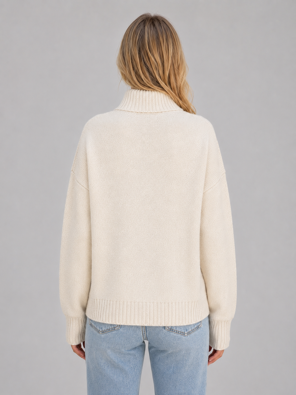 Women's Zip Up Knitted Cardigan – Soft Funnel Neck Knit Jacket